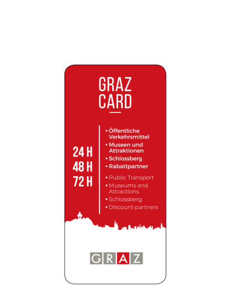 Die Graz Card ermöglicht Zugang zu Museen, öffentlichen Verkehrsmitteln und mehr in Graz. 