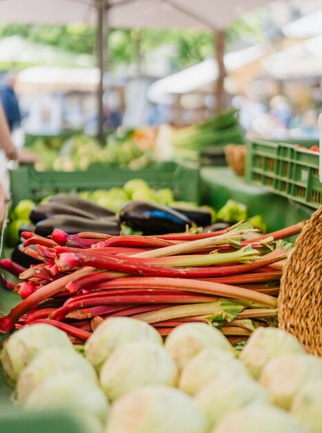 Frisches Gemüse und Obst auf dem Kaiser Josef Markt in Graz. | © 5komma5sinne - MotionAds