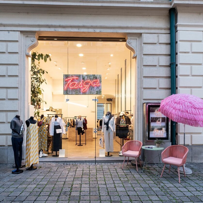 Schaufenster des Modegeschäfts Taiga in Graz. | © Miriam Raneburger