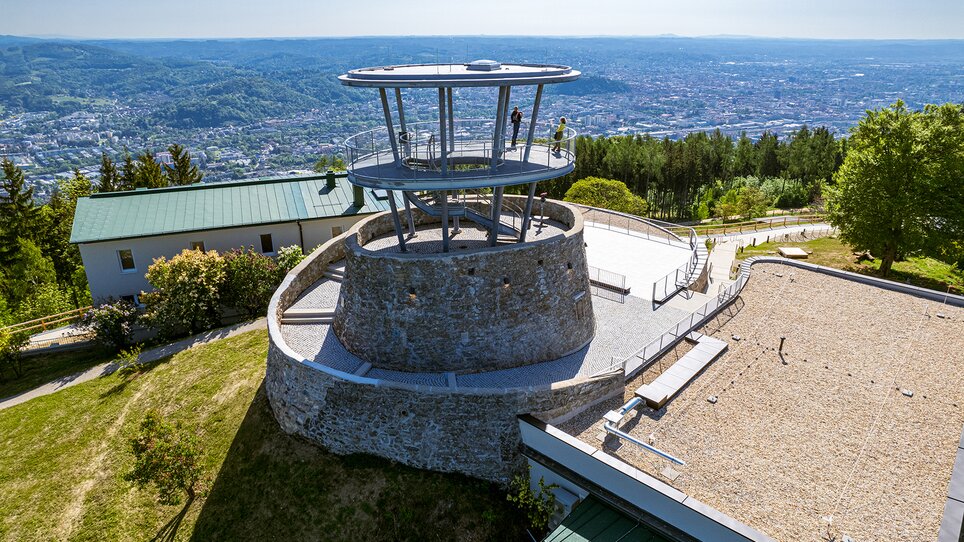 Punto panoramico con vista su Graz e dintorni. | © Markus Kaiser