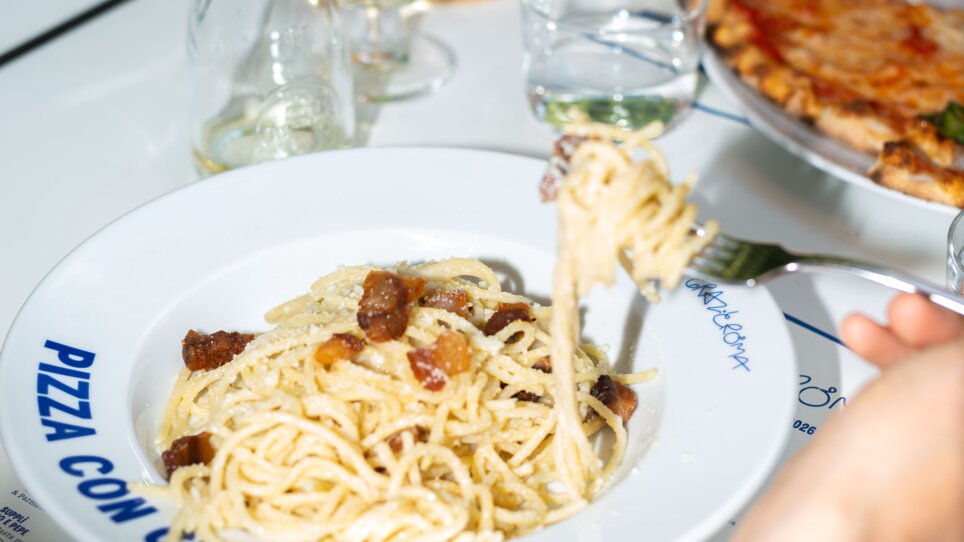 Spaghetti alla Gricia at Grazie Roma restaurant in Graz. | © Florian Weitzer Hotels & Restaurants