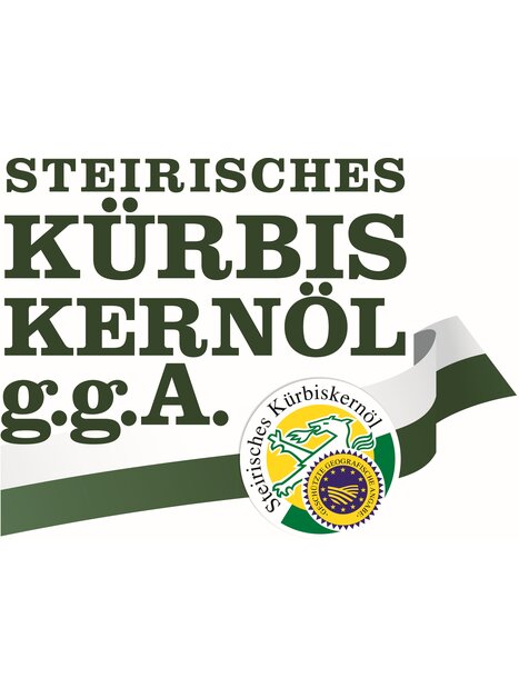 Logo für Steirisches Kürbiskernöl mit geografischer Herkunftsbezeichnung.