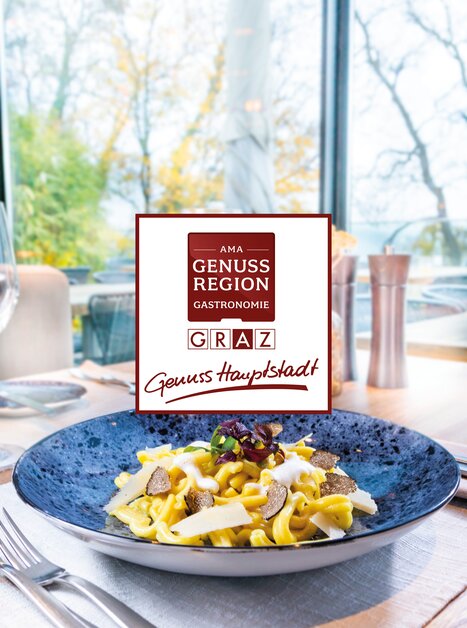 Pasta dish served in Graz with truffles. | © Graz Tourismus - Werner Krug 2