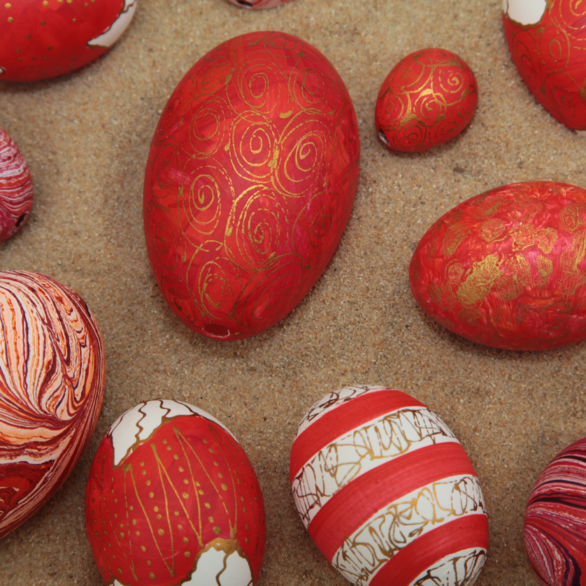 Bunte, dekorierte Ostereier in verschiedenen Formen und Mustern. | © Graz Tourismus - Manfred Lach