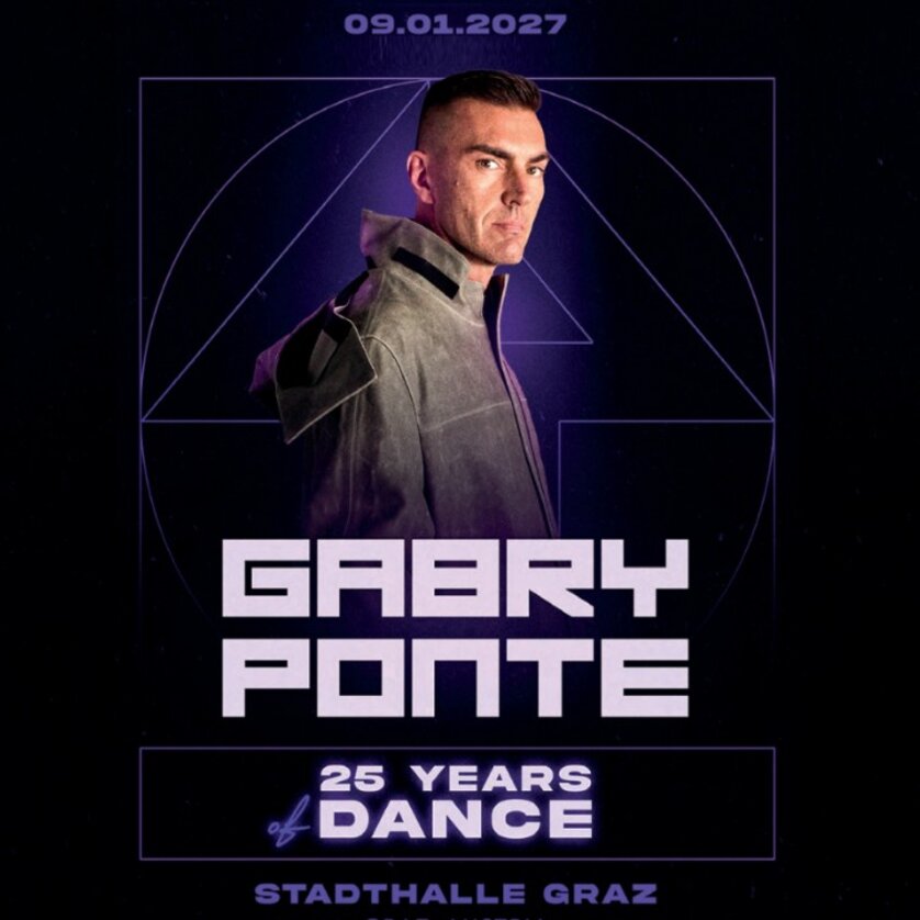 Poster for Gabry Ponte's concert in Graz | © Waltz Entertainment