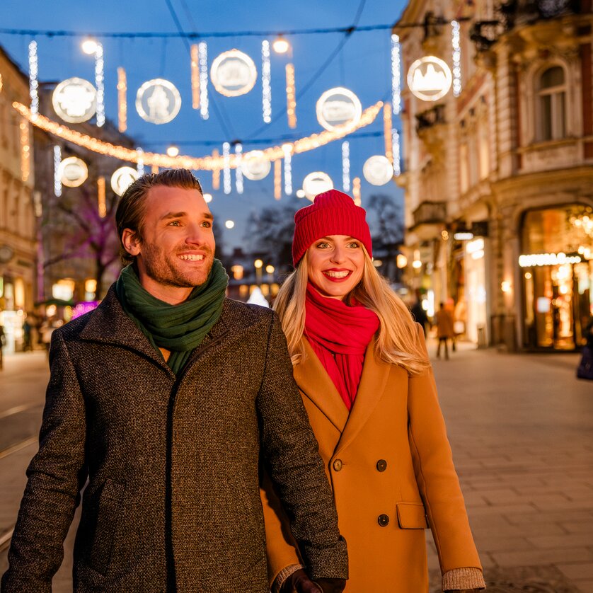 Adventbeleuchtung Herrengasse  I Graz im Advent | © Graz Tourismus - Mias Photoart