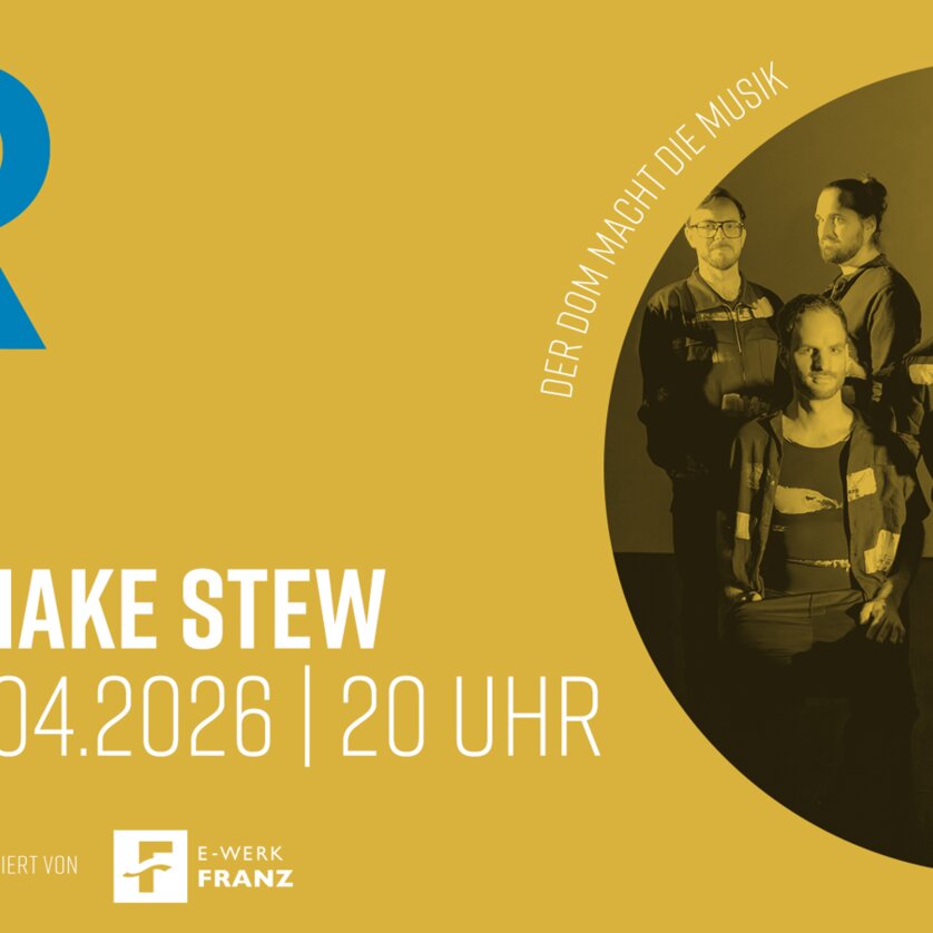 Eventankündigung für Shake Stew am 17.04.2026 in Graz. | © Victoria Nazarova