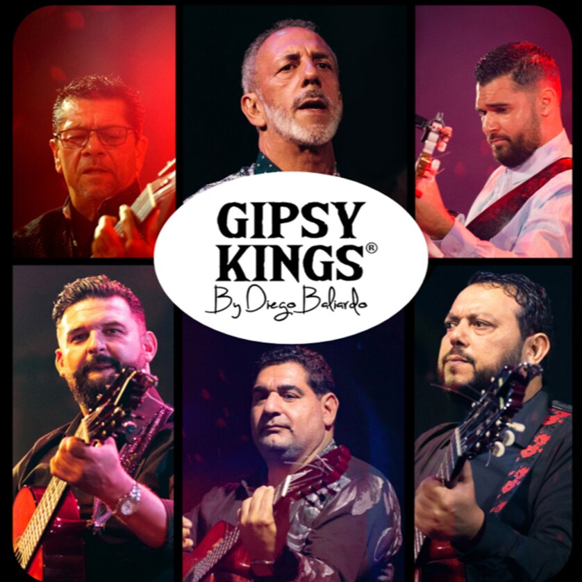 Gipsy Kings by Diego Baliardo | © Artist Portäts der Musiker und Schriftzug Gipsy Kings by Diego Baliardo | © Artist