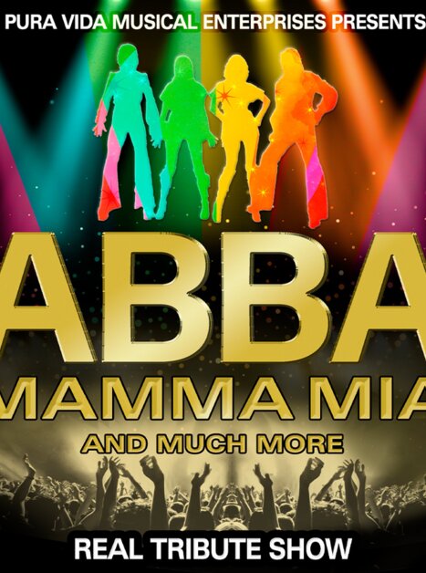 Grafica con scritte Abba Mamma Mia and much more | © Pura Vida Theater und Muscial GmbH