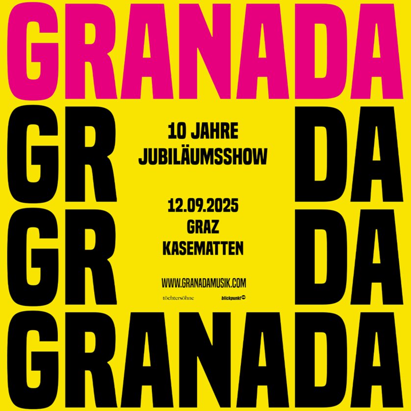 Granada Jubiläumsshow | © Granada SChriftzug Granada Jubiläumsshow | © Granada