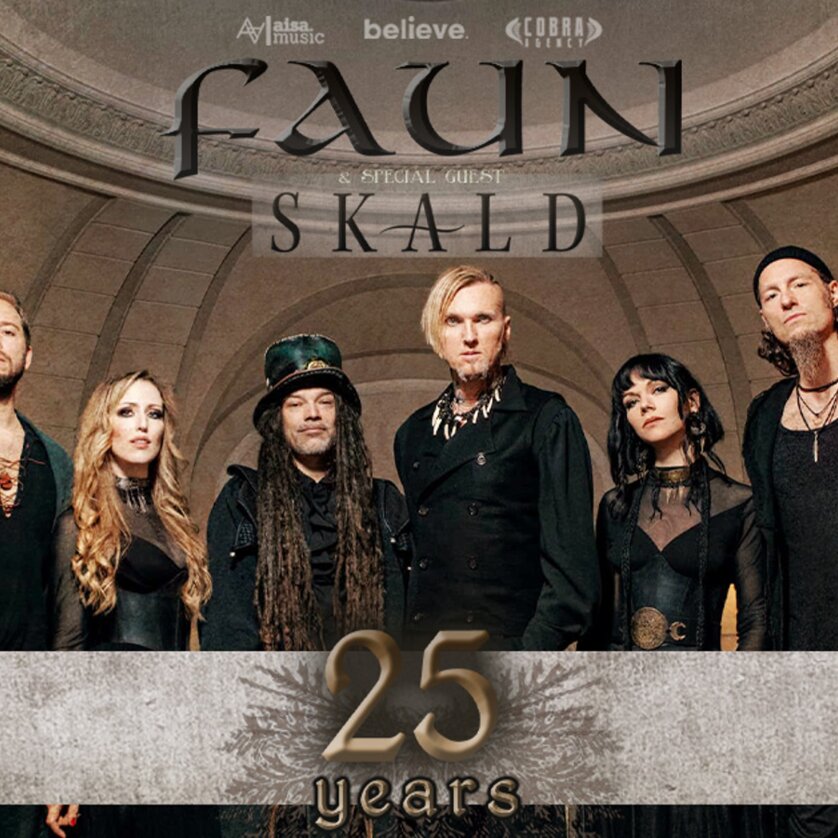 Das Bild zeigt die Band Faun zusammen mit Skald für ihr 25-jähriges Jubiläum. | © Elisanth Photography