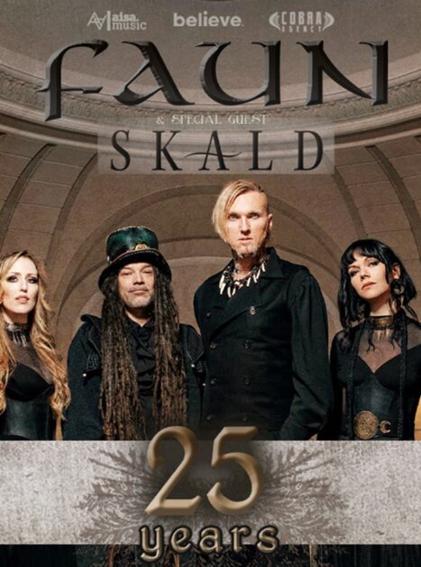 Das Bild zeigt die Band Faun zusammen mit Skald für ihr 25-jähriges Jubiläum. | © Elisanth Photography