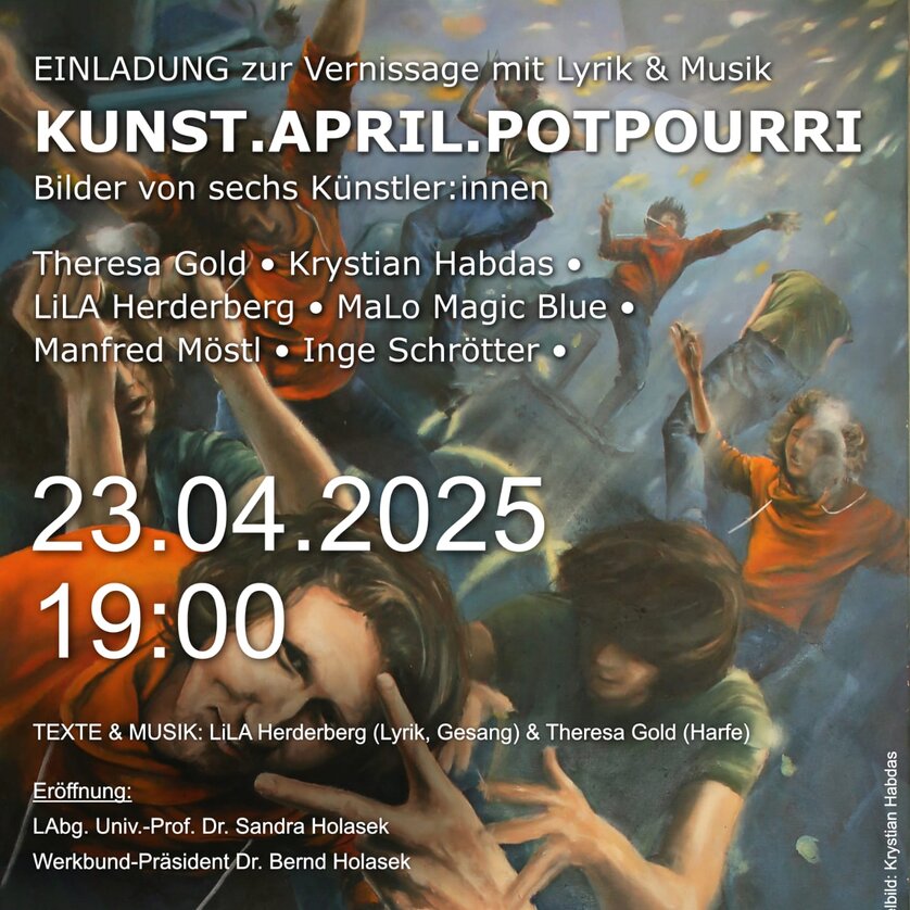 © Gemälde: Krystian Habdas / Foto: Sylvia A. Fruhmann Galerie Werkbund: KUNST.APRIL.POTPOURRI - Impression #1 | © Gemälde: Krystian Habdas / Foto: Sylvia A. Fruhmann