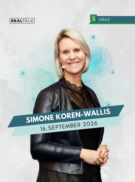 Simone Koren-Wallis, Rednerin bei RealTalk, Graz, 16. September 2026.
