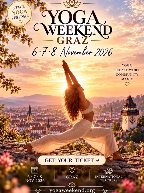 Yoga Festival in Graz am 6.-8. November 2026 mit internationalem Lehrern. | © City Yoga Graz