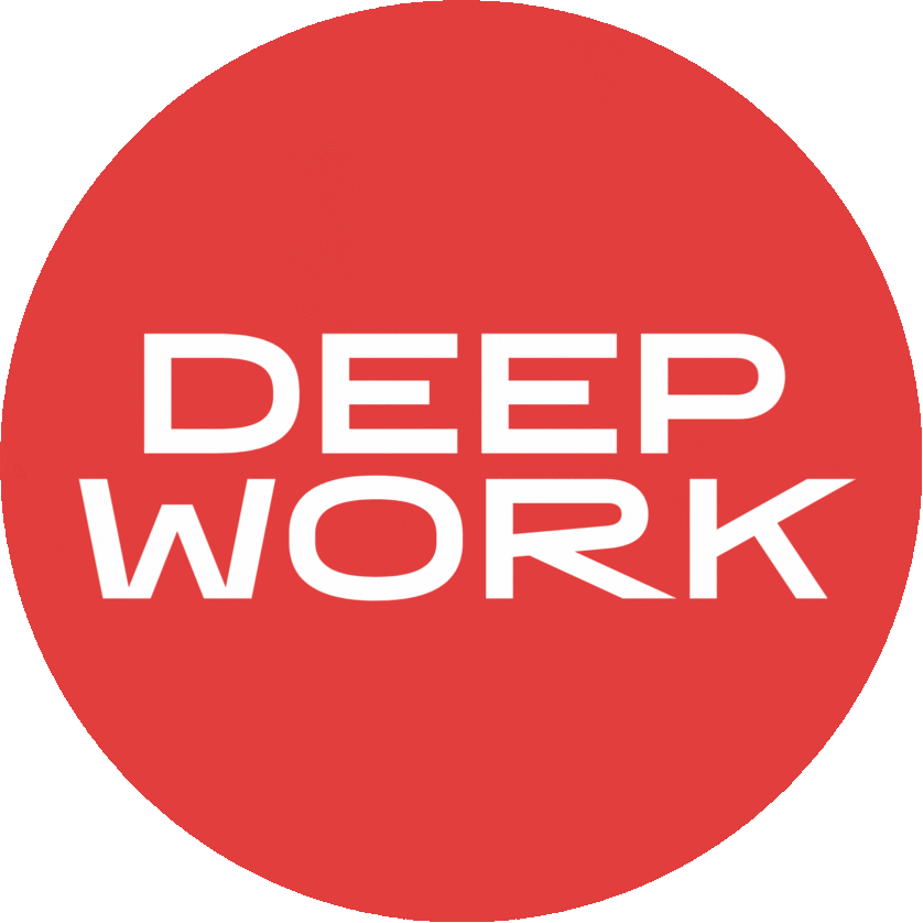 Roter Kreis mit weißem Schriftzug FOMO und Deep Work | © Verein FOMO Graz