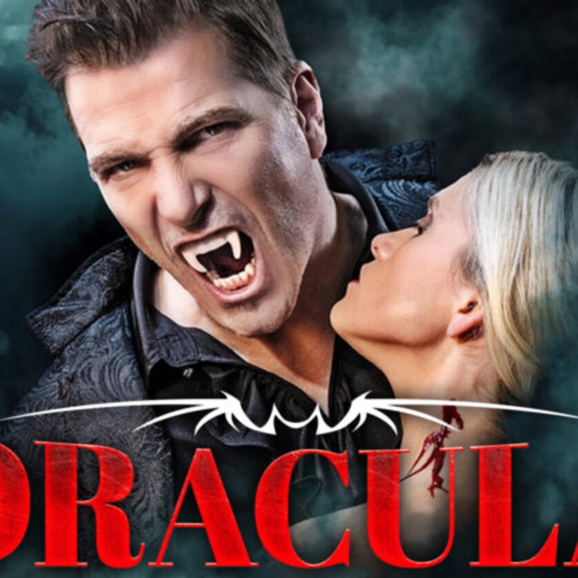 Dramatische Darstellung von Dracula und einer Dame mit Vampir-Elementen. | © Dracula - das Musical