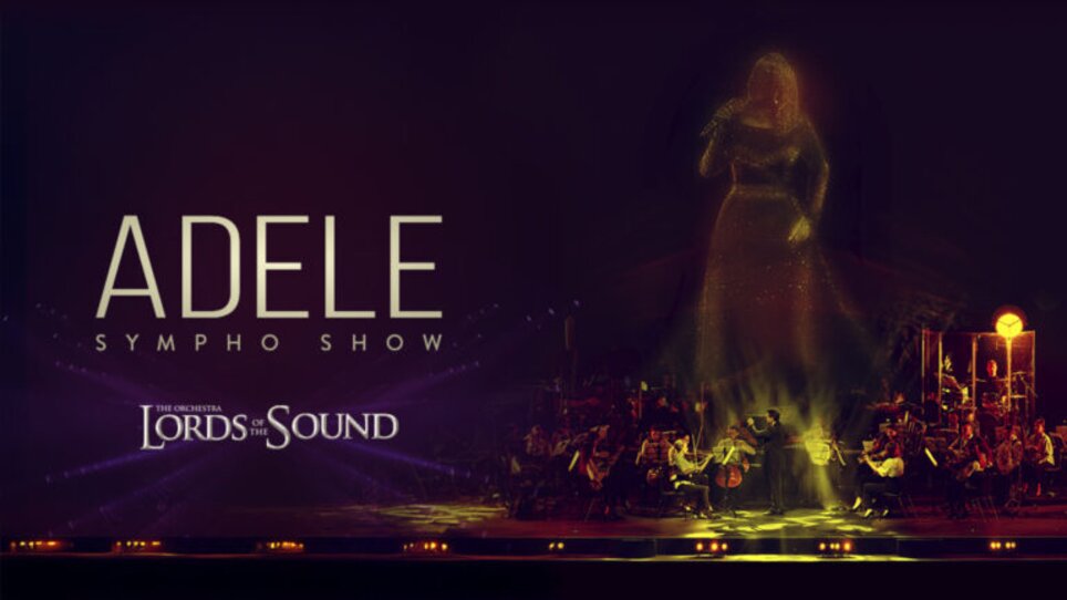 Adele wird im Sympho Show-Stil mit Orchester dargeboten. Licht und Atmosphäre schaffen eine magische Kulisse. | © Adele Sympho Show