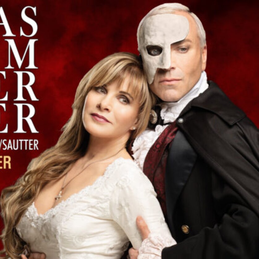 Plakat des Musicals 'Das Phantom der Oper' mit Deborah Sasson und Uwe Kröger. | © Farideh