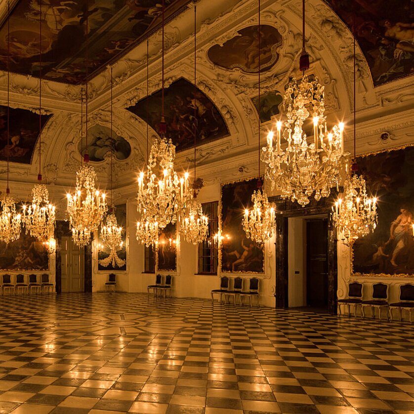Kerzenlichtführung Schloss Eggenberg - Planetensaal | © UMJ - P. Gradischnigg