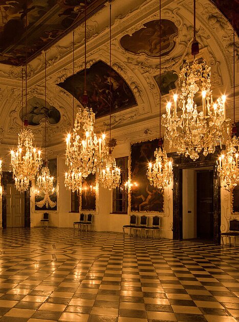 Kerzenlichtführung Schloss Eggenberg - Planetensaal | © UMJ - P. Gradischnigg
