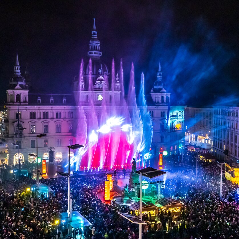 Silvester-Spektakel am Grazer Hauptplatz I Steiermark | © Ivents-Kulturagentur - Erwin Scheriau