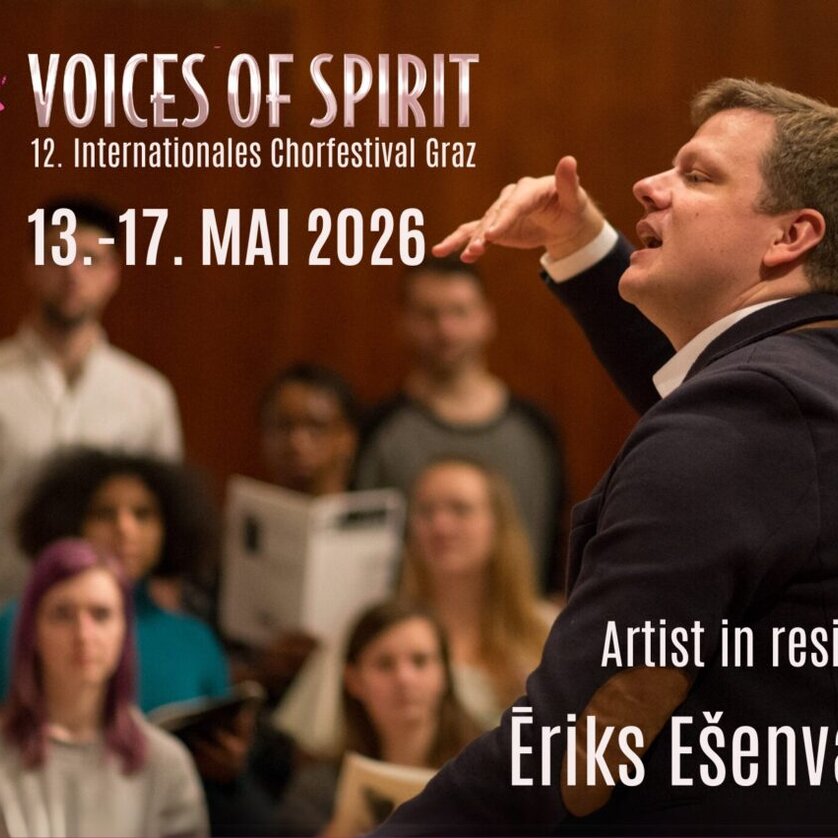 Voices of Spirit | © Voices of Spirit Il direttore guida le prove del coro, testo: Voci dello Spirito, 13-17 maggio 2026, Ēriks Ešenvalds | © Voices of Spirit
