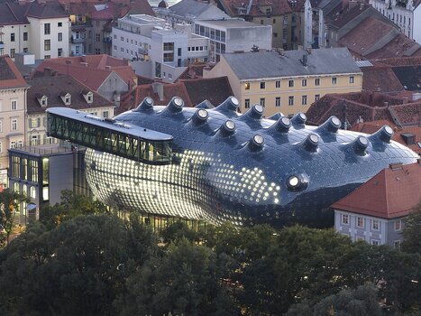 Kunsthaus Graz - Schlossbergblick | © UMJ -N. Lackner