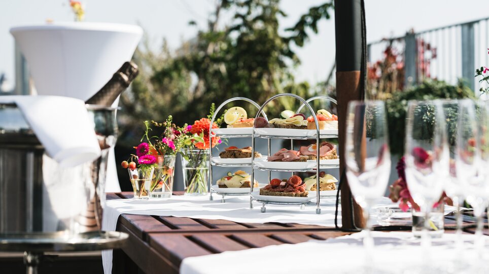 Feine Speisen und Getränke bei einem Event im Hotel Daniel Graz. | © Florian Weitzer Hotels & Restaurants
