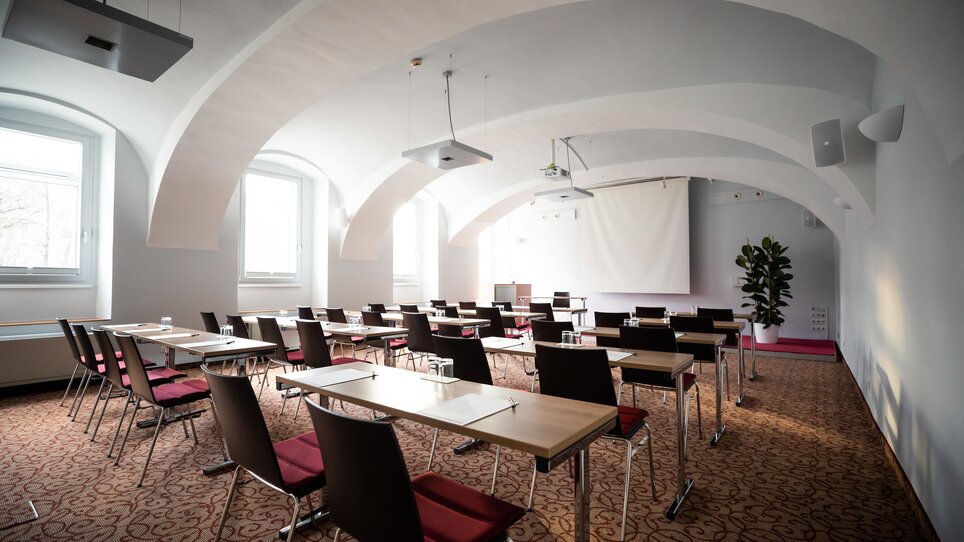Interior of a conference room at Hotel Das Weitzer, Graz. Ideal for meetings and business events. | © Florian Weitzer Hotels & Restaurants