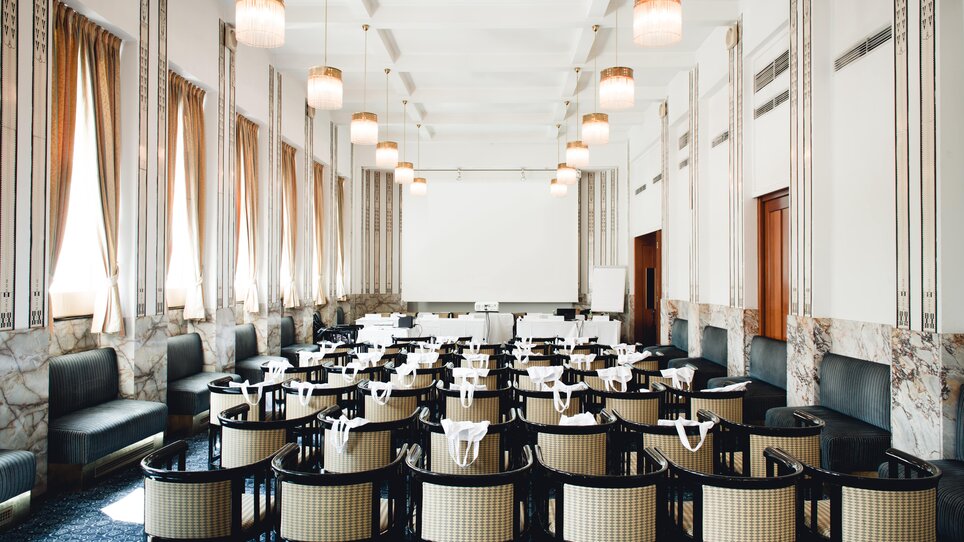 Meeting room in Grand Hôtel Wiesler for business events in Graz. | © Florian Weitzer Hotels & Restaurants