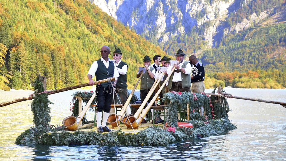 Echoblasen am Leopoldsteinersee | © Steiermark Tourismus - Gery Wolf
