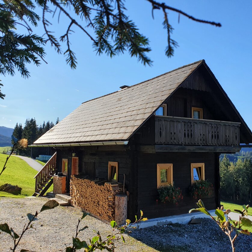 Stumpfhütte außen | © Erlebnisregion Graz_TV-Ortner Ansicht der Stumpfhütte von Außen in der Lipizzanerheimat | © Erlebnisregion Graz_TV-Ortner
