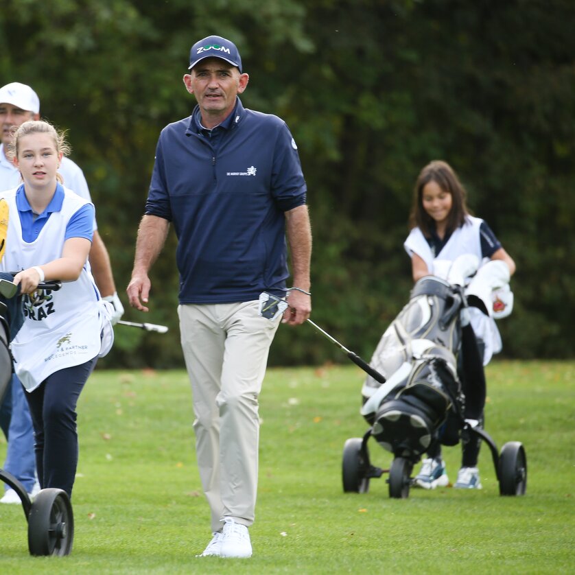 Markus Brier mit Caddie Caterina Egger | © GEPApictures Markus Brier mit Caddie Caterina Egger | © GEPApictures