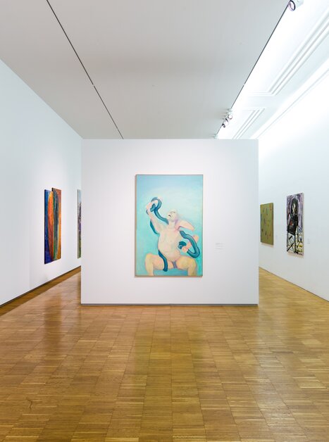 Innenansicht einer Galerie mit zeitgenössischen Kunstwerken. | © Graz Tourismus - Harry Schiffer