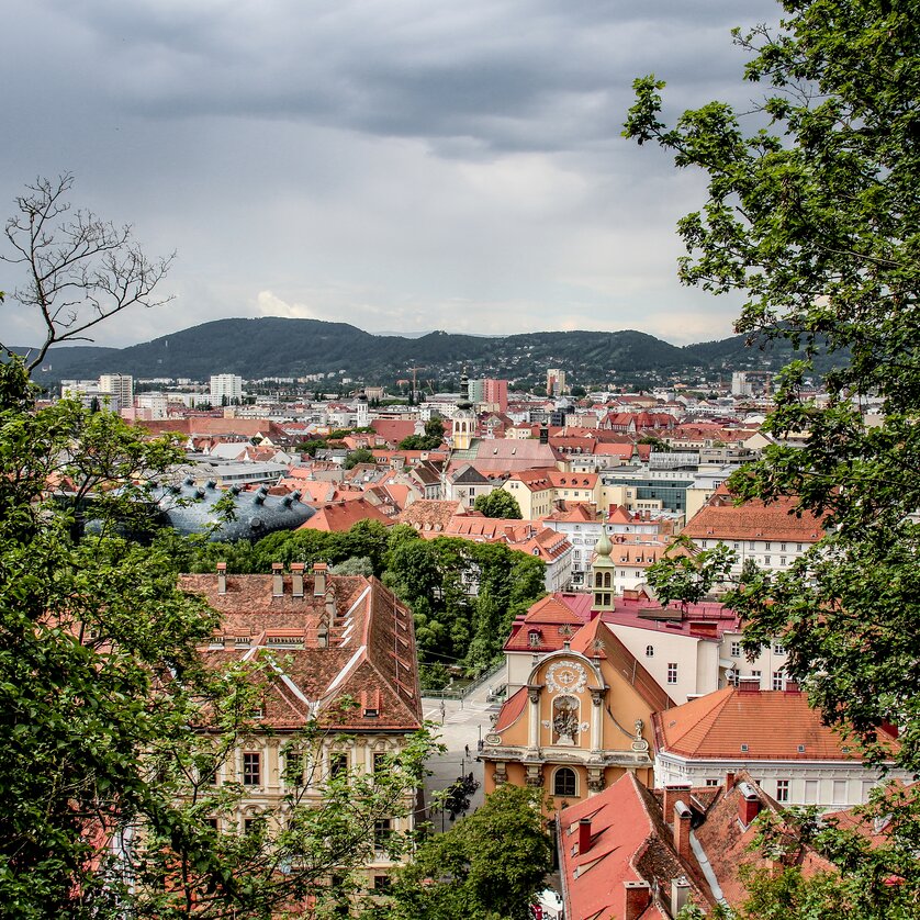 Graz Blick vom Schlossberg | © Angelika Schwaff-Reisefreunde