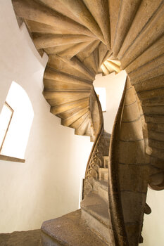 Ansicht der Doppelwendeltreppe in Graz. | © Graz Tourismus - Harry Schiffer
