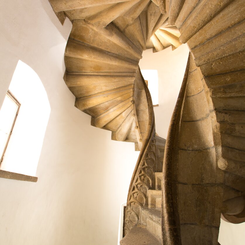 Ansicht der Doppelwendeltreppe in Graz. | © Graz Tourismus - Harry Schiffer