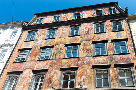 Fassade des Gemalten Hauses in Graz. | © Graz Tourismus - Harry Schiffer