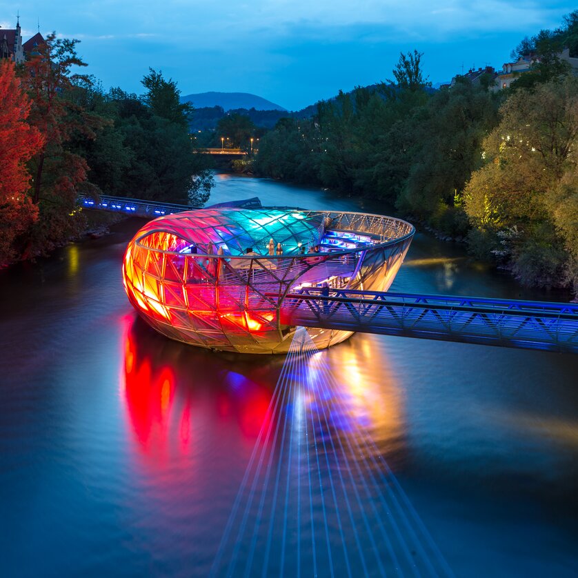 Murinsel | © Graz Tourismus - Harry Schiffer Murinsel Graz | © Graz Tourismus - Harry Schiffer
