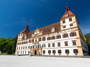 Schloss Eggenberg in Graz, ein majestätisches Barockbauwerk. | © Graz Tourismus - Harry Schiffer