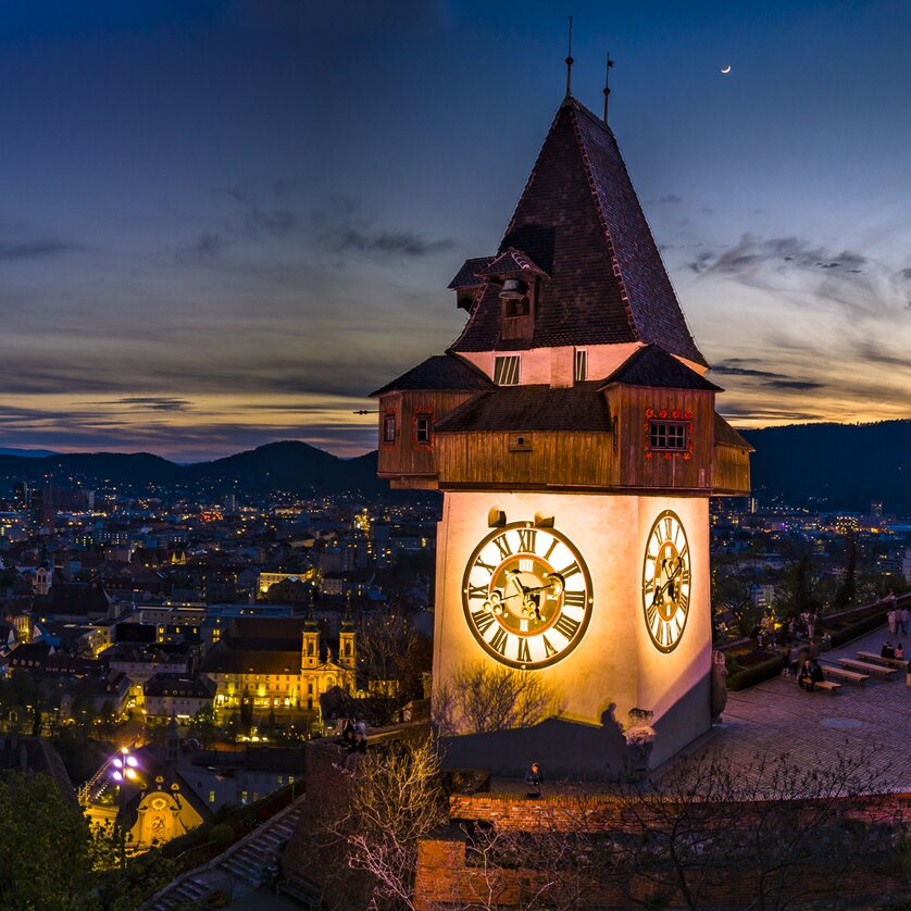 Schlossberg Uhrturm | © Graz Tourismus - eibl Schlossberg Uhrturm | © Graz Tourismus - eibl