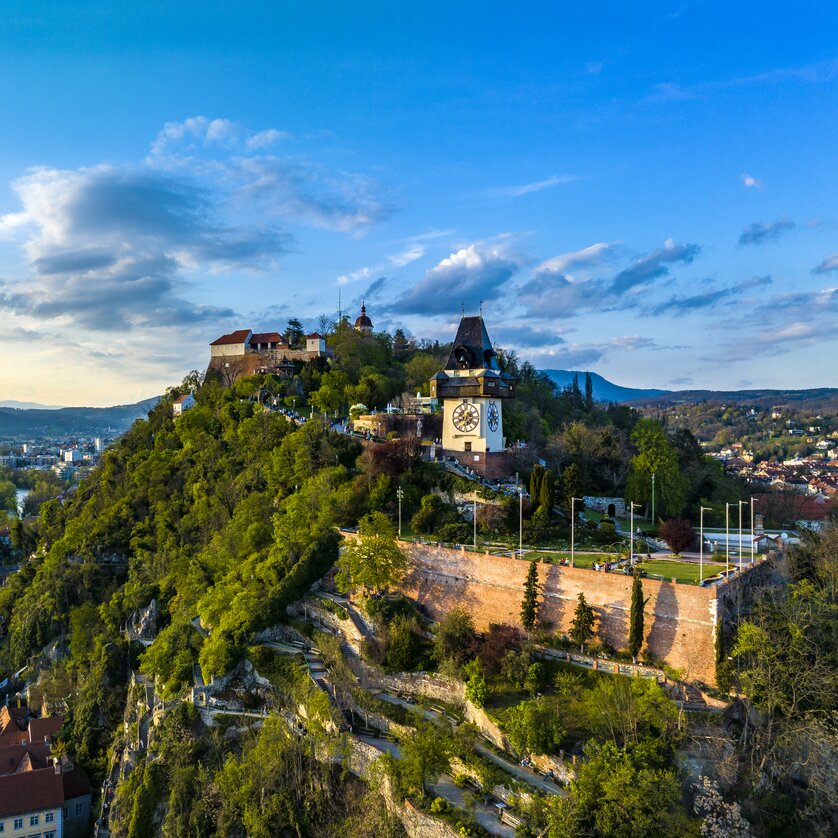 Schlossberg Uhrturm | © Graz Tourismus - eibl Schlossberg Uhrturm | © Graz Tourismus - eibl