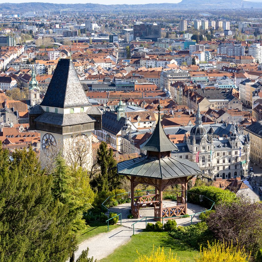 Chinesischer Pavillon am Grazer Schlossberg | © Graz Tourismus - Harry Schiffer Chinesischer Pavillon am Grazer Schlossberg | © Graz Tourismus - Harry Schiffer