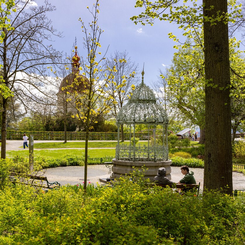 Large cistern on the Schlossberg in Graz | © Graz Tourismus - Harry Schiffer Idyllic scene with a cistern on the Schlossberg in Graz. | © Graz Tourismus - Harry Schiffer