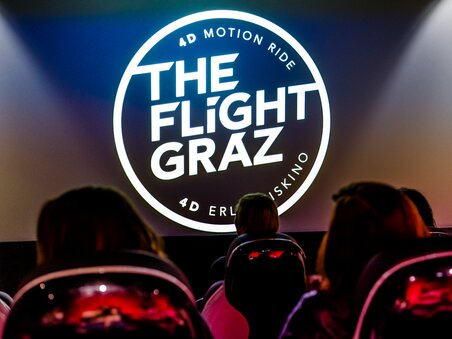 Erlebnisfilm im 4D-Kino The Flight Graz | © Region Graz - Mias Photoart