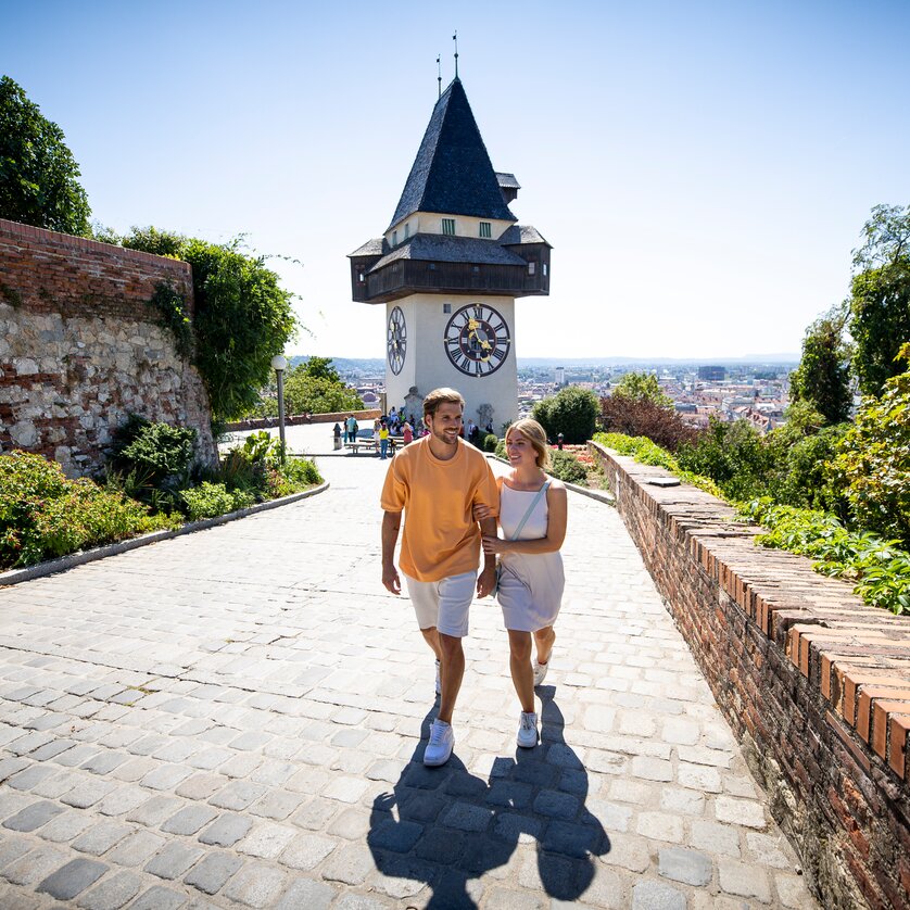 Schlossberg Torre dell'orologio | © Graz Tourismus - Tom Lamm Schlossberg Torre dell'orologio | © Graz Tourismus - Tom Lamm