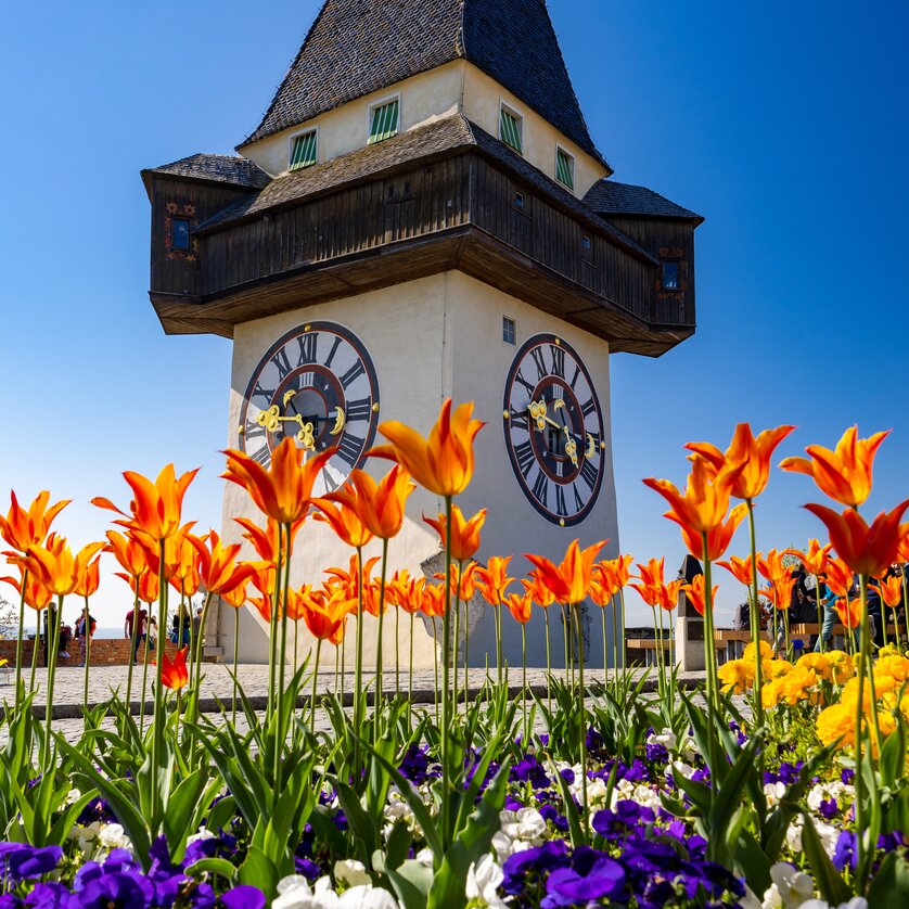 Schlossberg Clock Tower | © Graz Tourismus - Harry Schiffer Schlossberg Clock Tower | © Graz Tourismus - Harry Schiffer