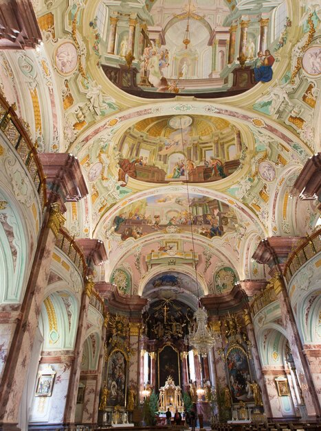 View of the impressive interior of the Stift Rein Baroque Church. | © Region Graz - Harry Schiffer