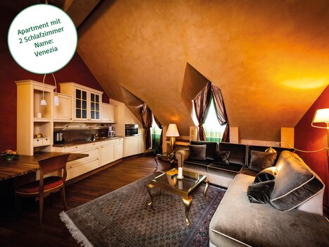 Appartamento con cucina e area soggiorno  | © Grossauer Tourismus